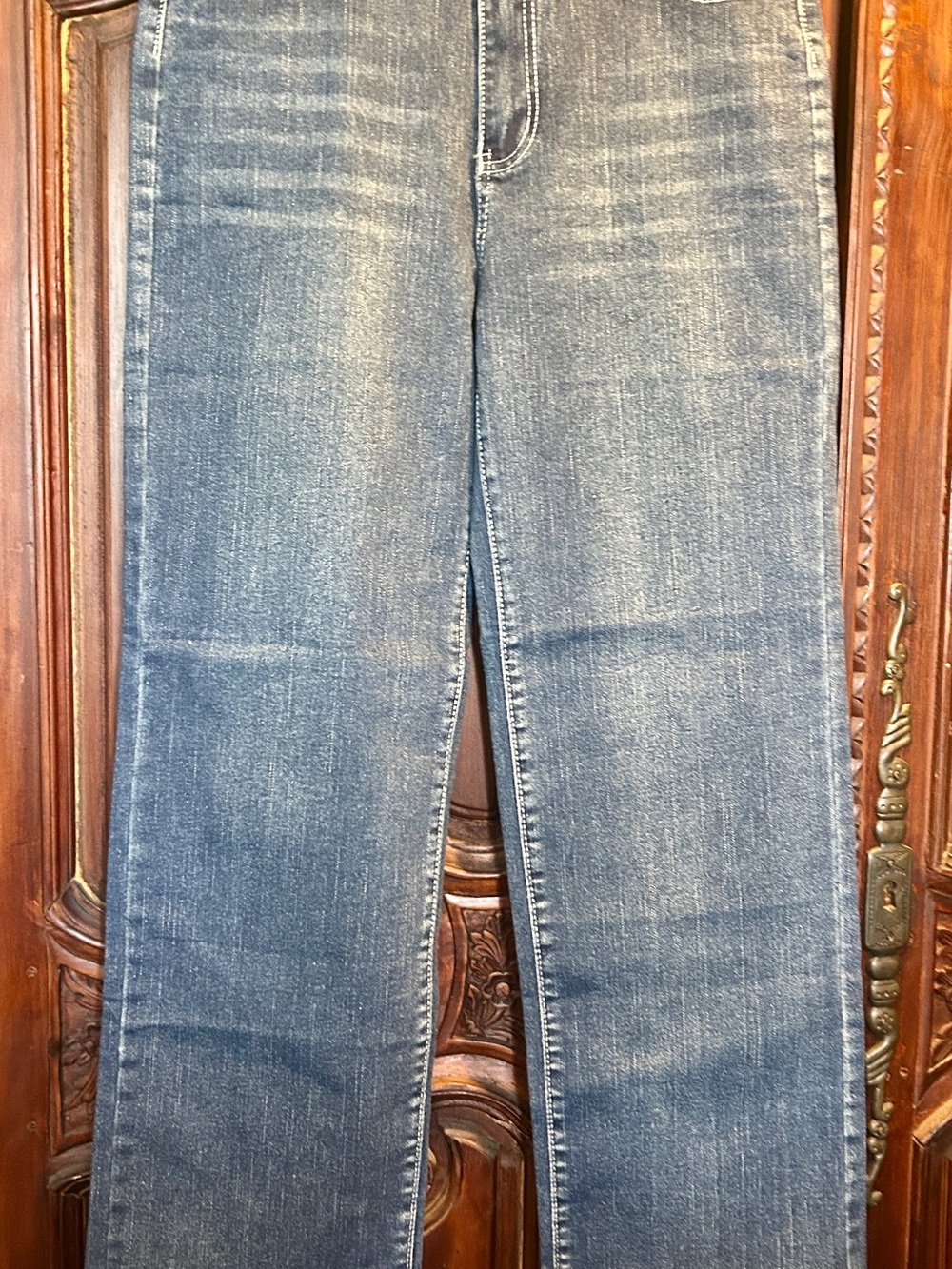 Miss Me Women's Straight Leg Jeans in Faded Blue